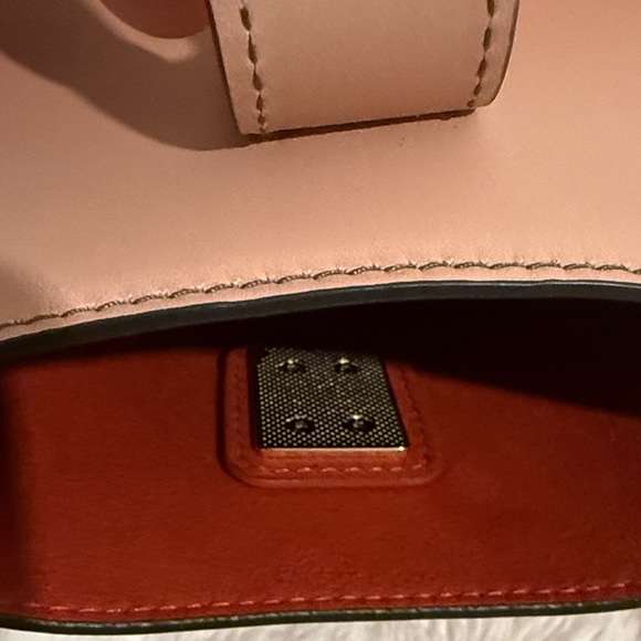 Furla Peach-to-Coral Ombre Leather Crossbody - Picture 6 of 10